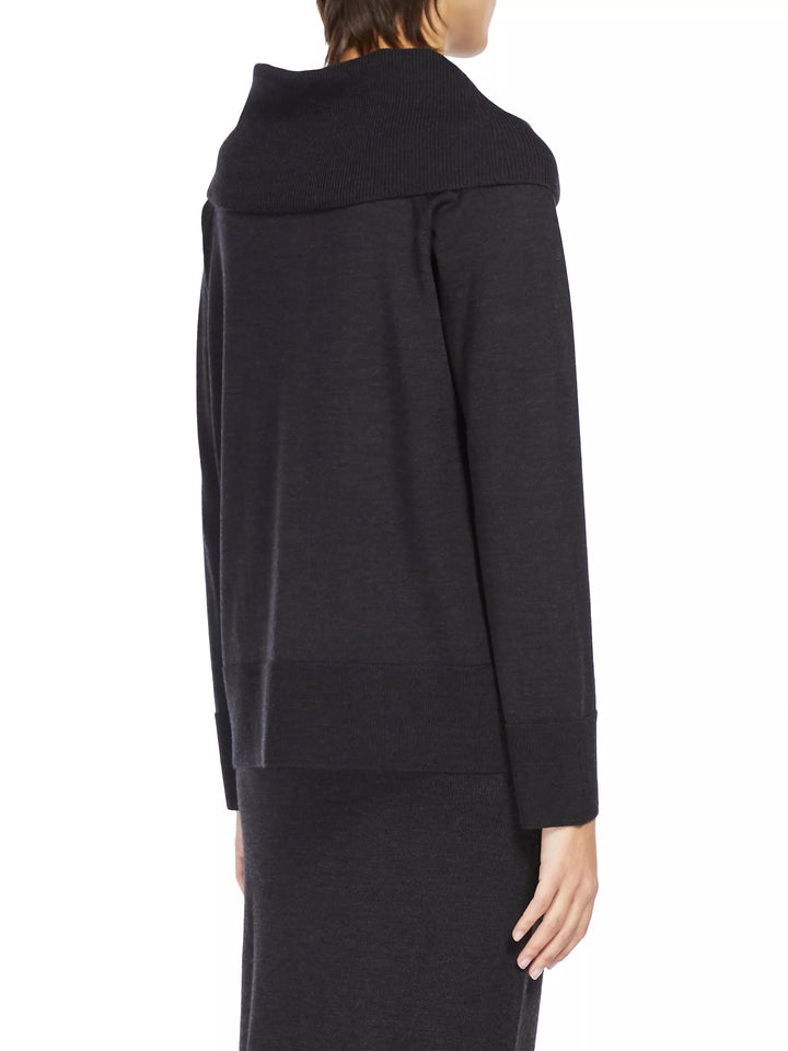 Rivetto Off-The-Shoulder Wool Sweater