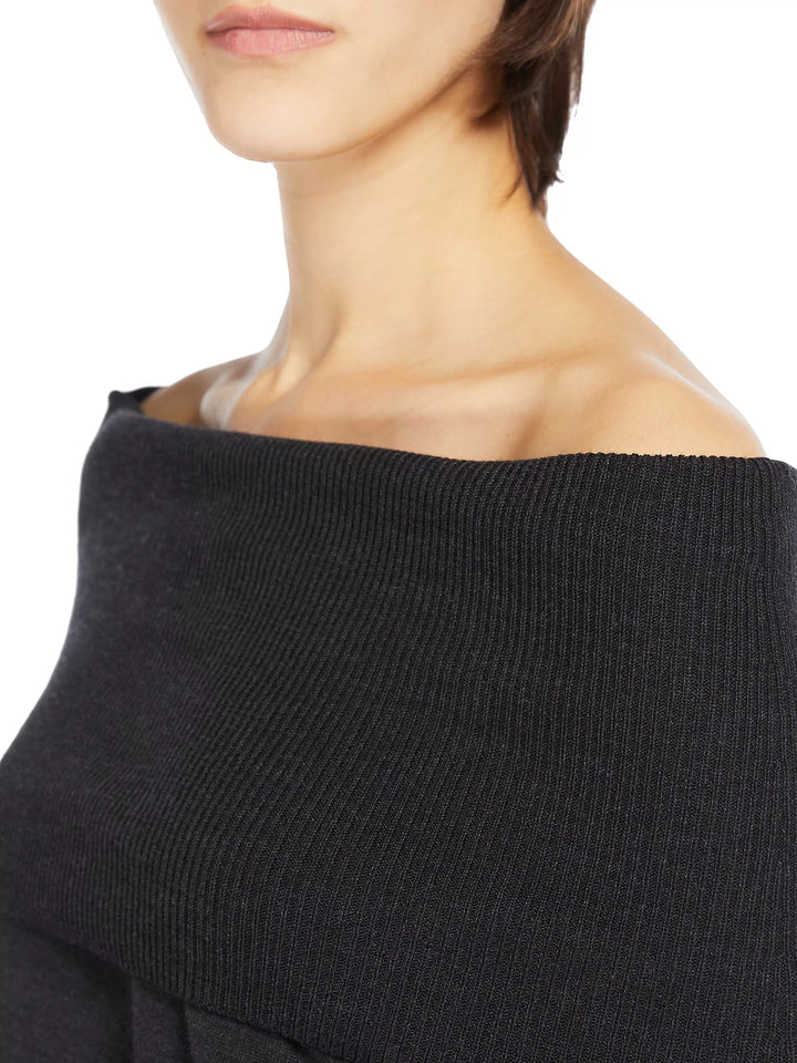 Rivetto Off-The-Shoulder Wool Sweater