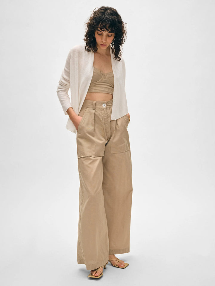 Cashmere Mini Trapeze Cardigan