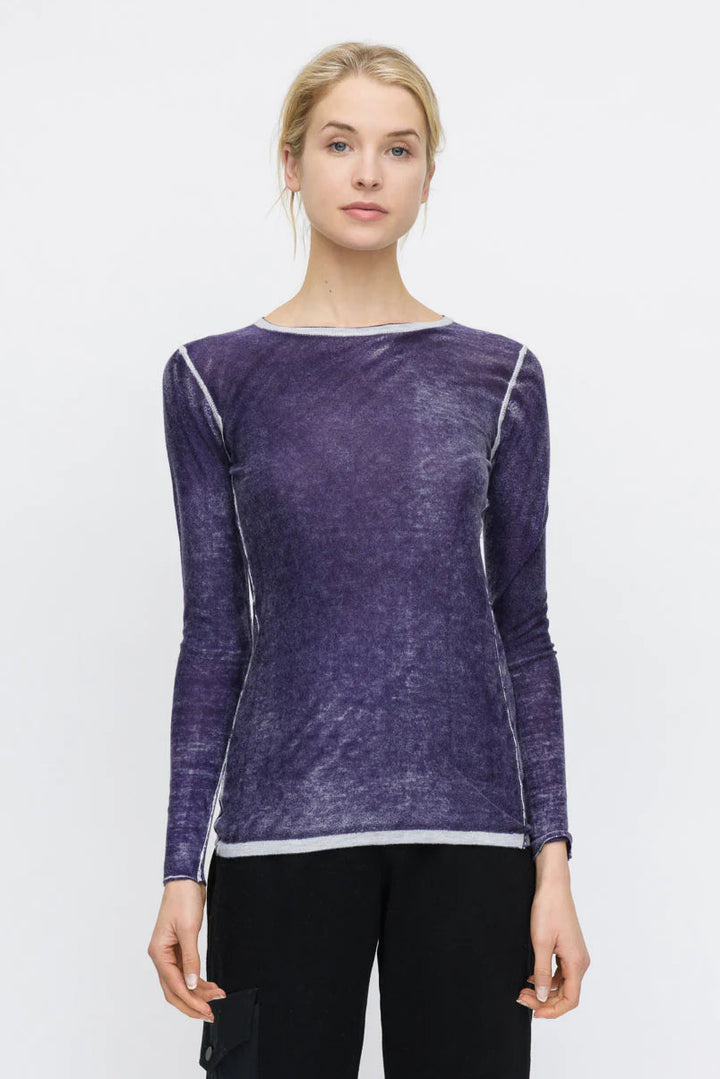 Fitted Crewneck Bamboo Sweater