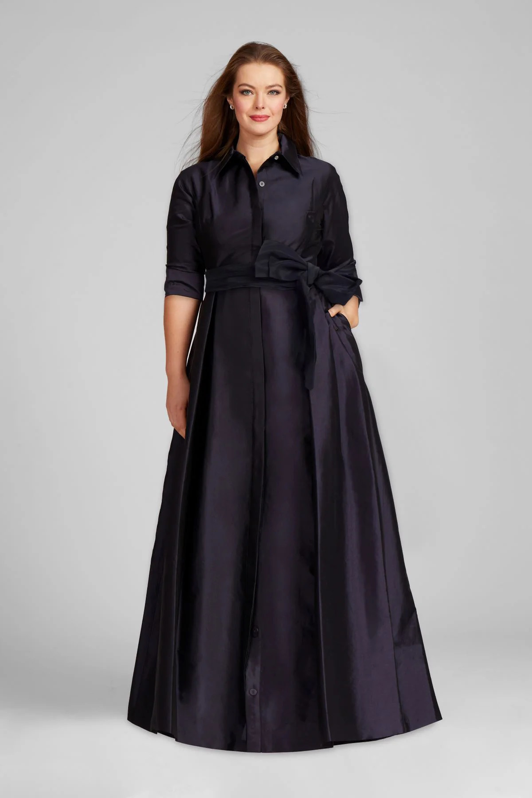 Taffeta Shirt Waist Gown