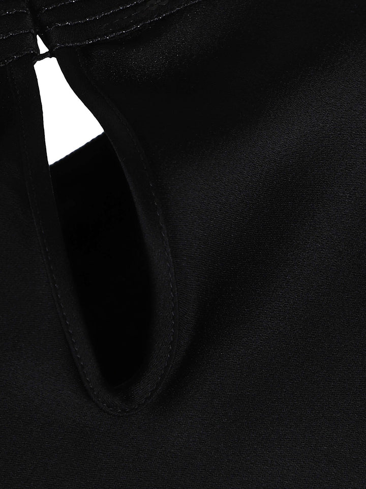 Marsala Long Sleeve Dress - Black