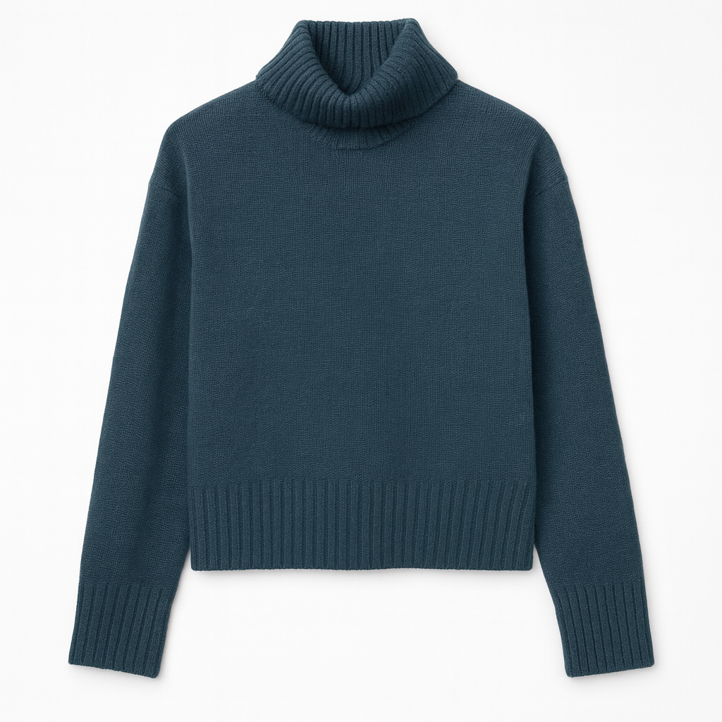 Cashmere Featherweight Turtleneck Sweater