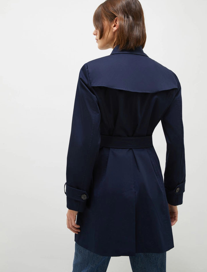 Stretch Satin Trench Coat