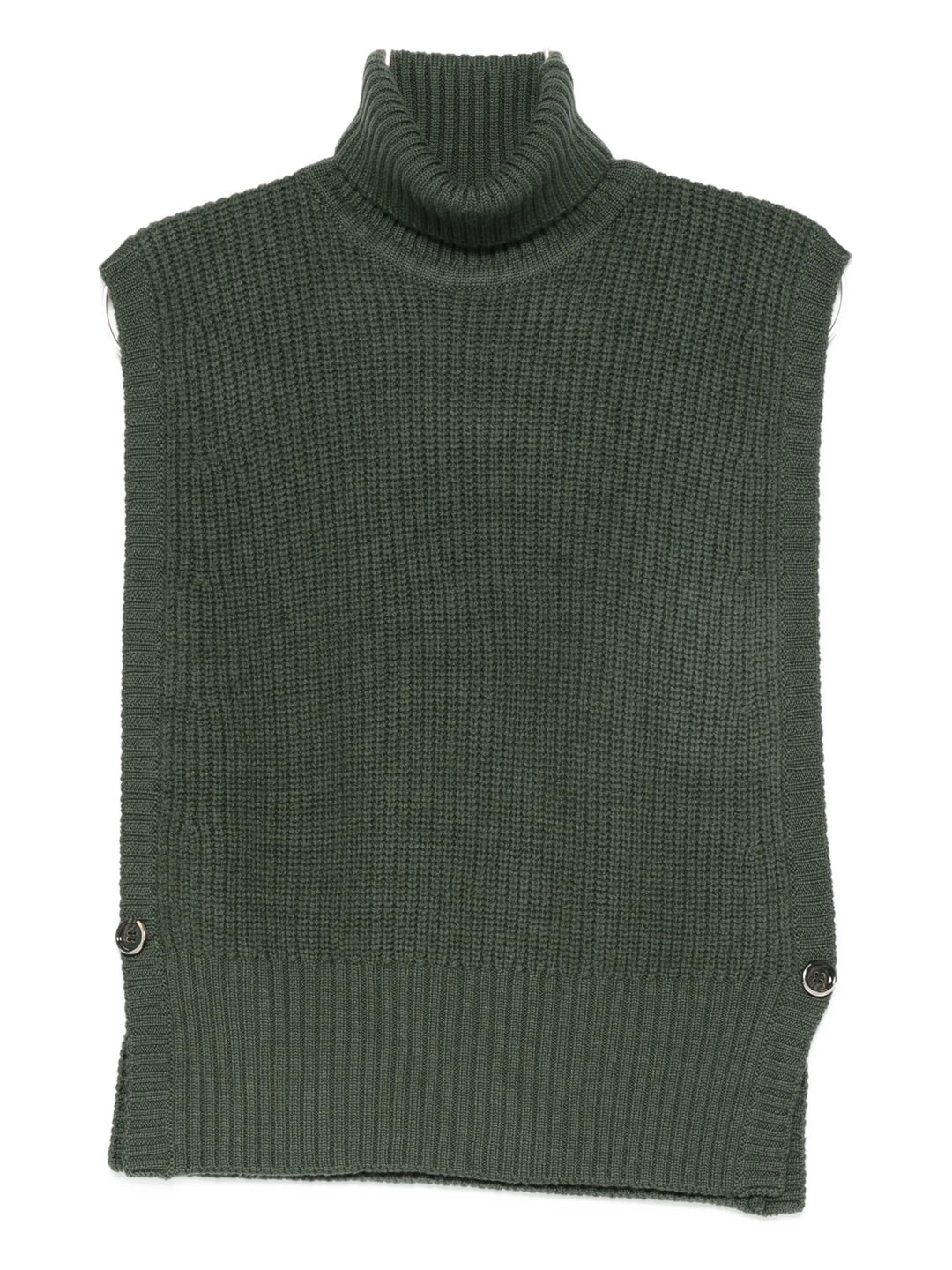 Virginia Bodice Sleeveless Turtleneck - Olive