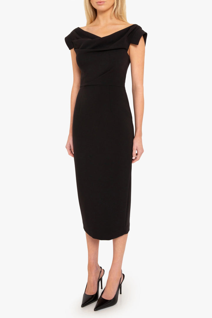 Jacqueline Midi Dress - Black