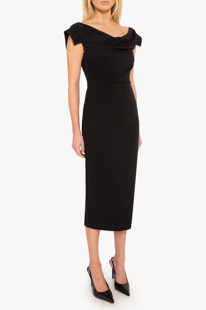 Jacqueline Midi Dress - Black