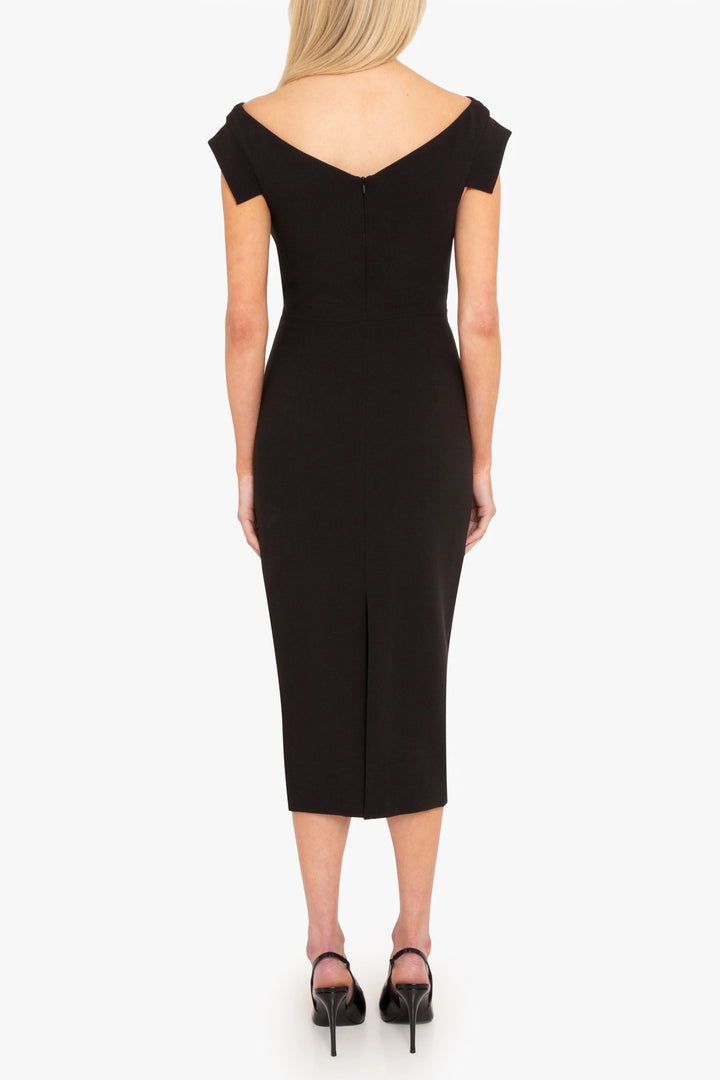 Jacqueline Midi Dress - Black