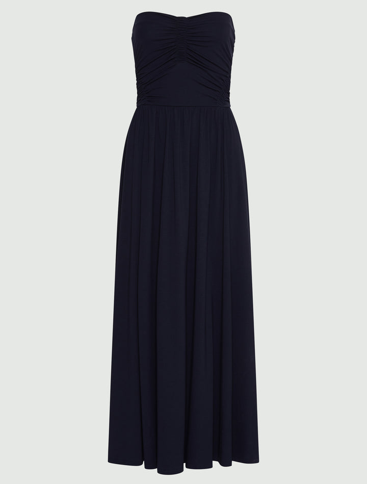 Folata Strapless Dress - Navy