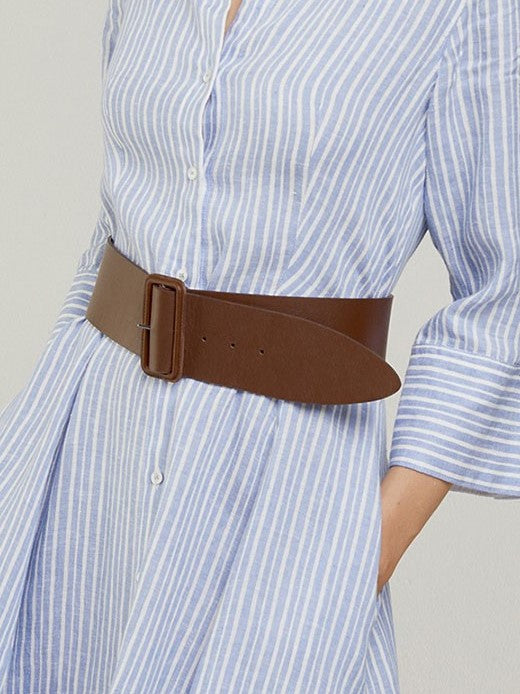 Wide Leather Belt