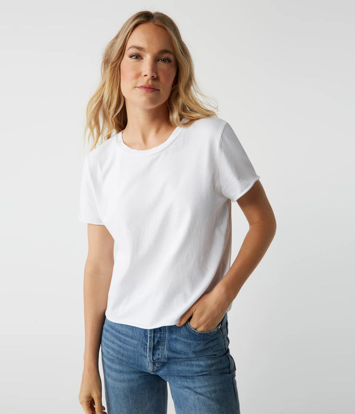 Jackie Crewneck Tee - White