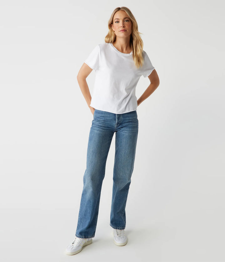 Jackie Crewneck Tee - White