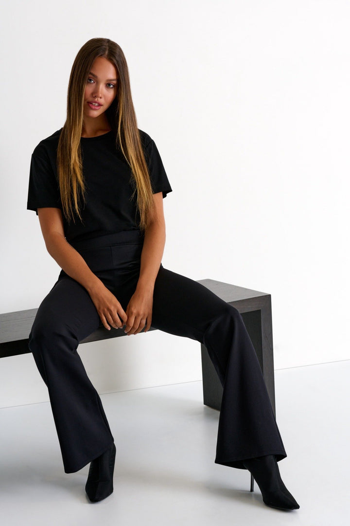 Flare Leg Trouser - Caviar