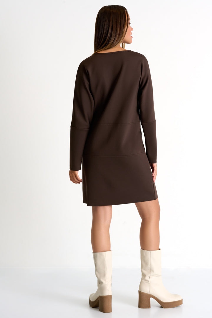 Long Sleeve Round Neck Dress