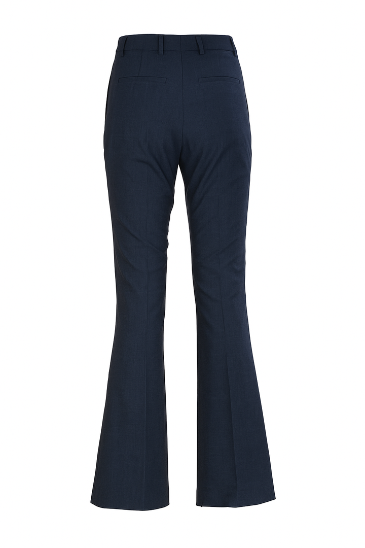 Flared Trousers in Wool Blend