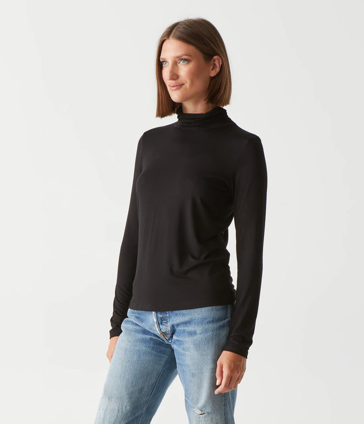 Clara Ruched Turtleneck