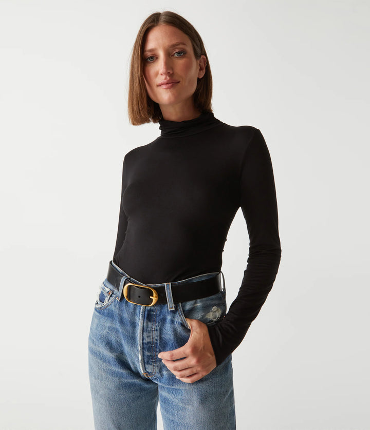 Clara Ruched Turtleneck