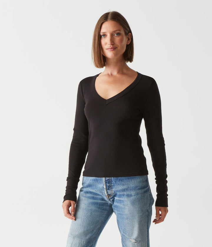 Logan Supima V-Neck Tee