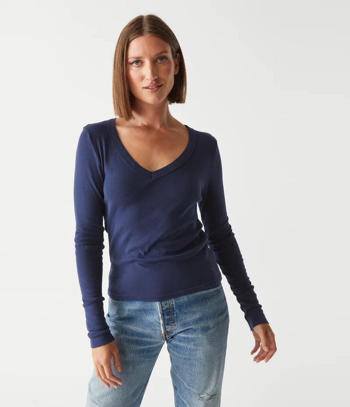 Logan Supima V-Neck Tee