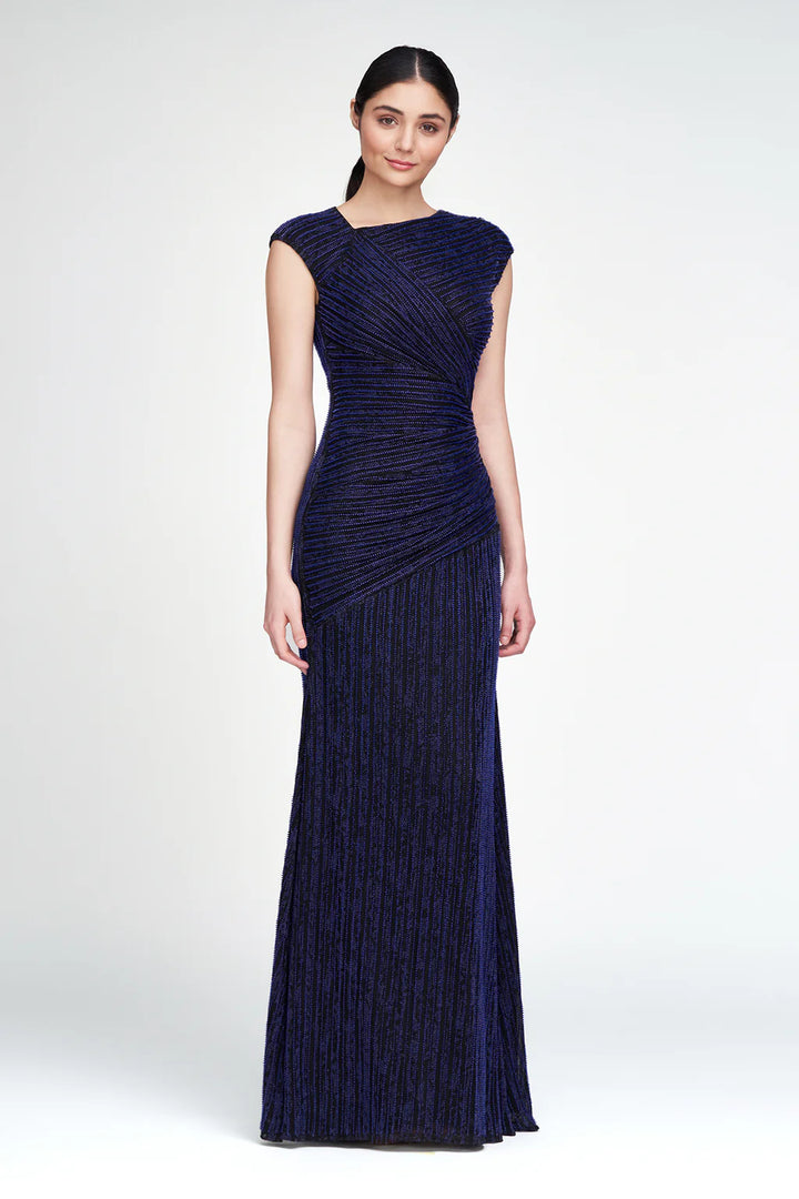 Raya Asymmetric Draped Gown