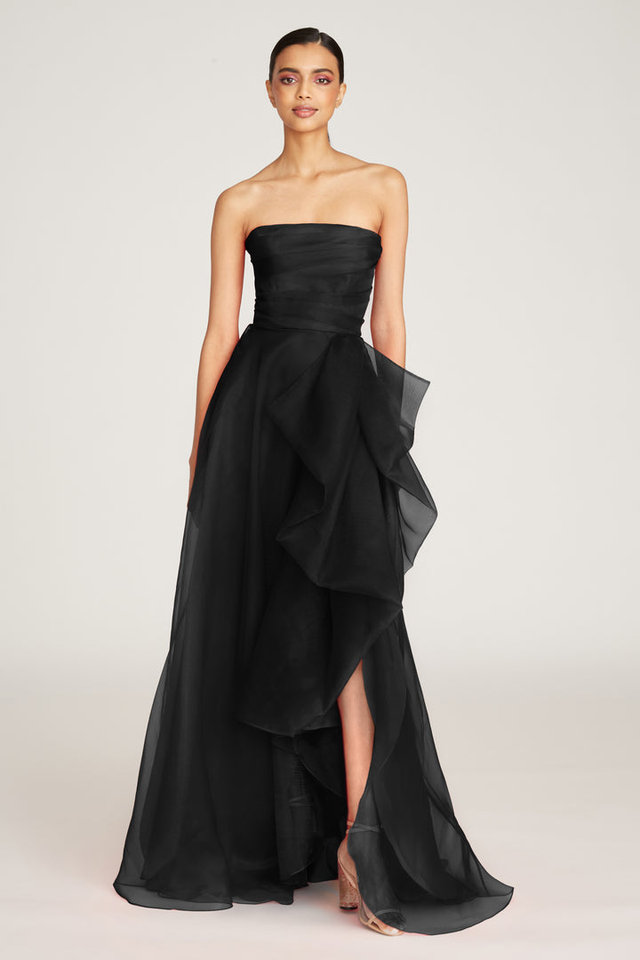 Teresa Strapless Draped Gown