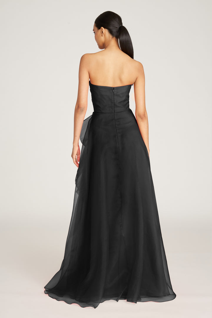 Teresa Strapless Draped Gown