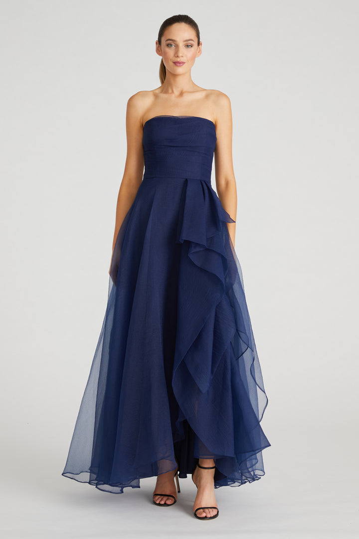 Teresa Strapless Draped Gown