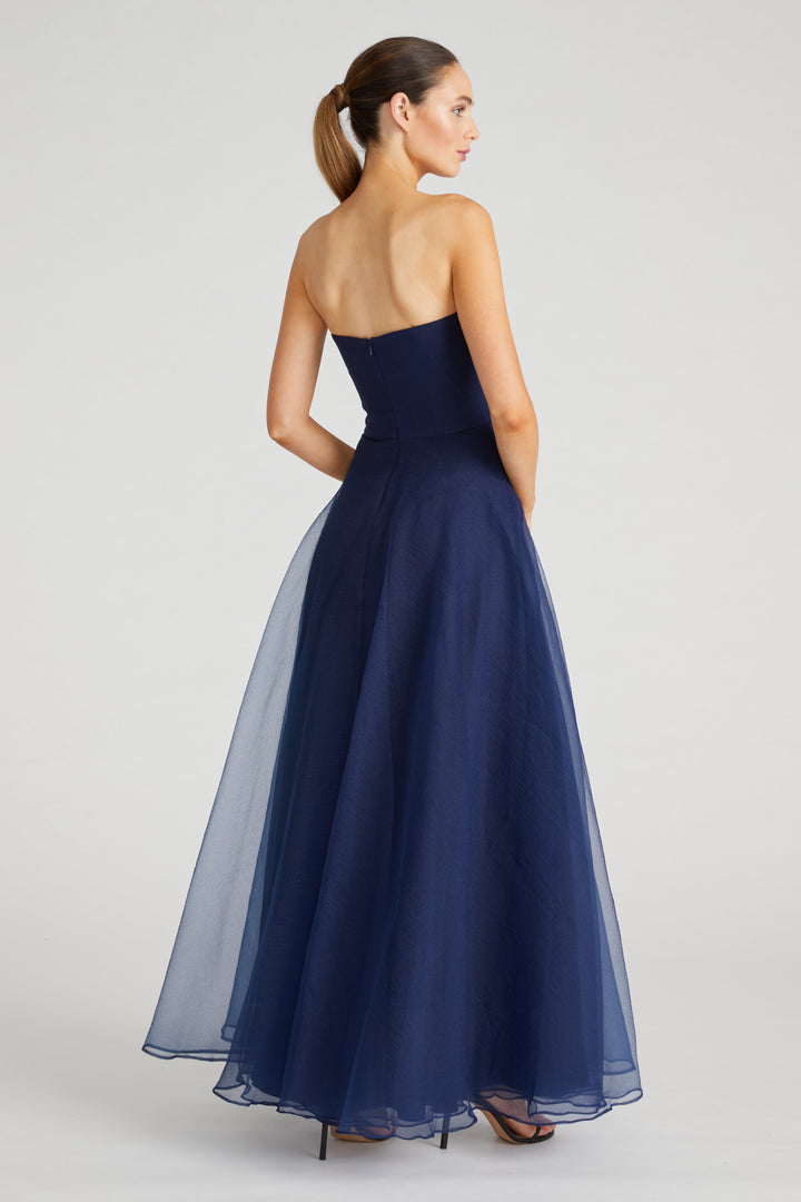 Teresa Strapless Draped Gown