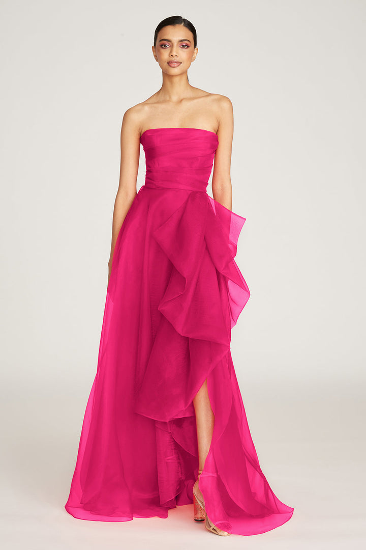 Teresa Strapless Draped Gown