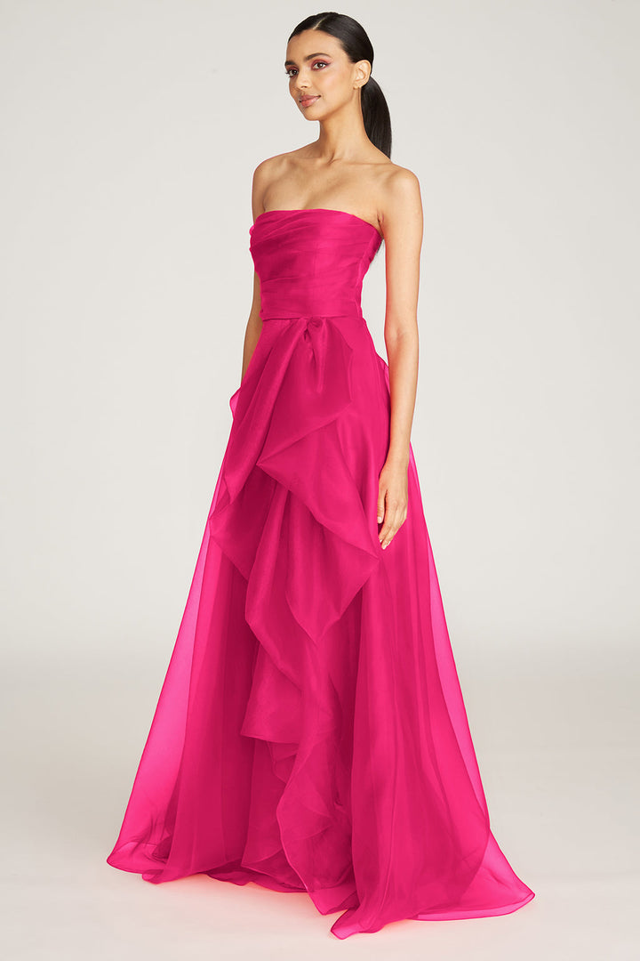 Teresa Strapless Draped Gown