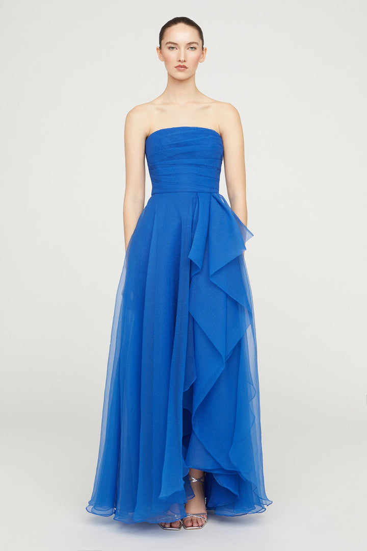 Teresa Strapless Draped Gown