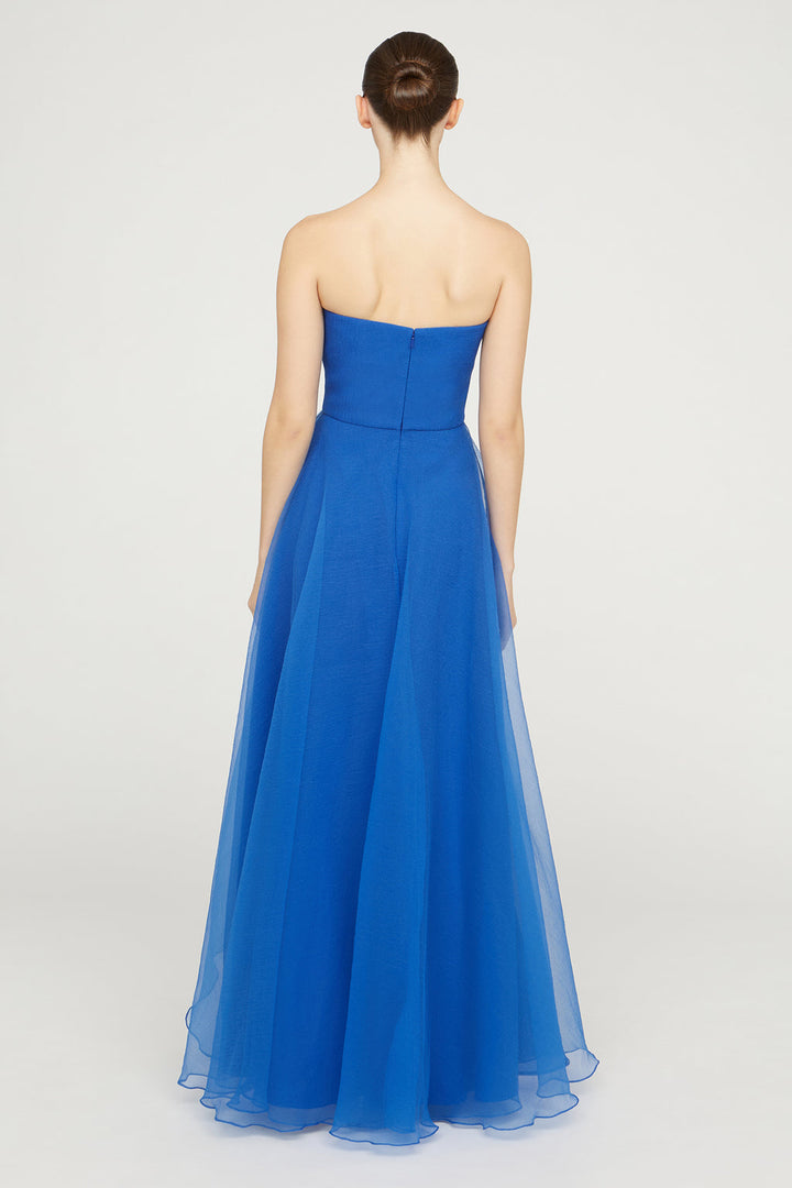 Teresa Strapless Draped Gown