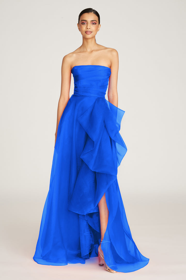 Teresa Strapless Draped Gown