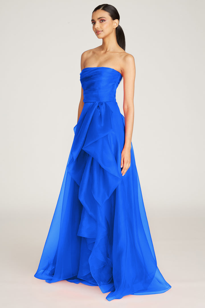 Teresa Strapless Draped Gown