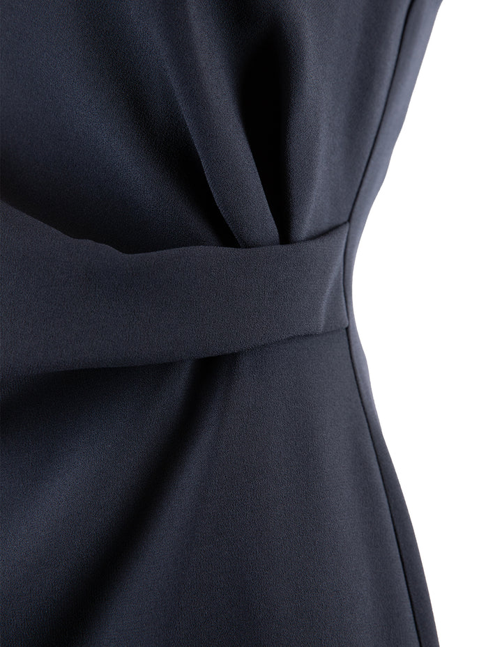 Rossino Sleeveless Knee Length Dress - Navy