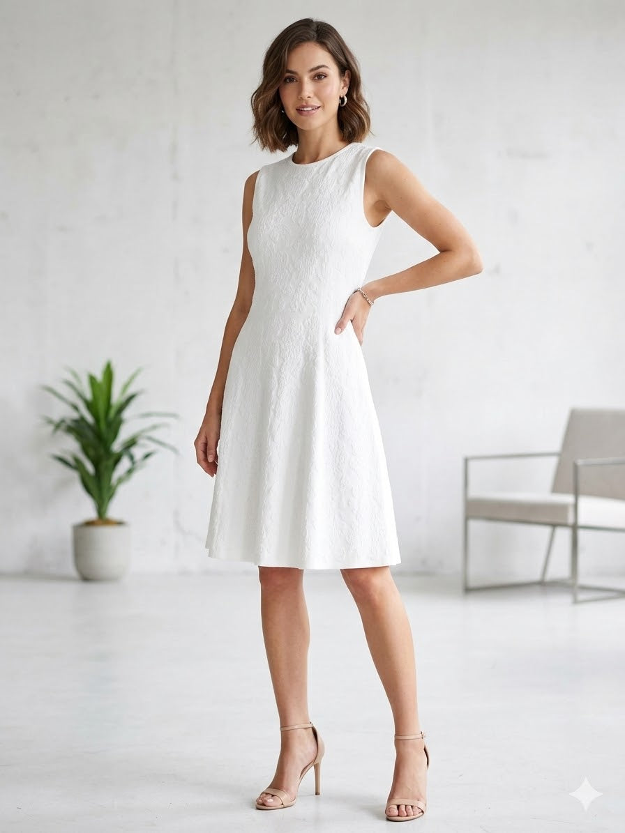 fit and flare knit dress Rat & Boa Navarra Filter1:WOMENS Womens Size S Dress Color:Fog