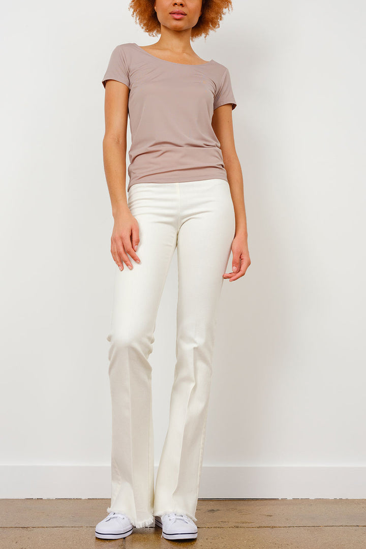 White Denim Pants
