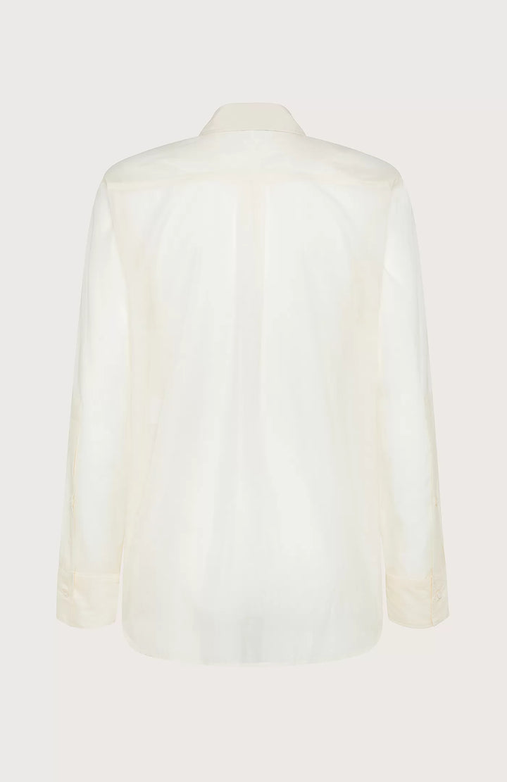 Cotton Poplin Tuxedo Shirt