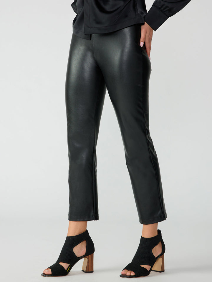 Carnaby Kick Crop Pleather