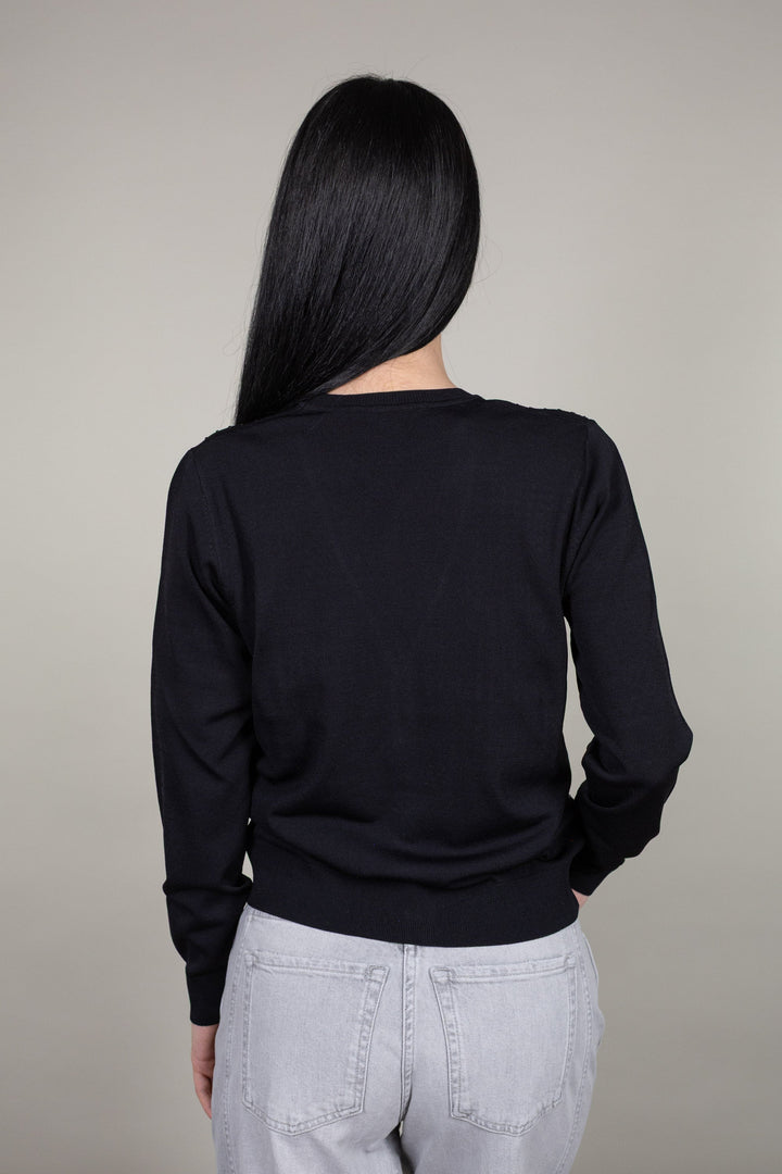 Beaded Cardigan - Nero