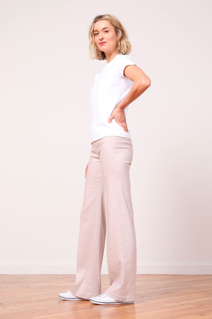 Wide Leg Pull On Pant