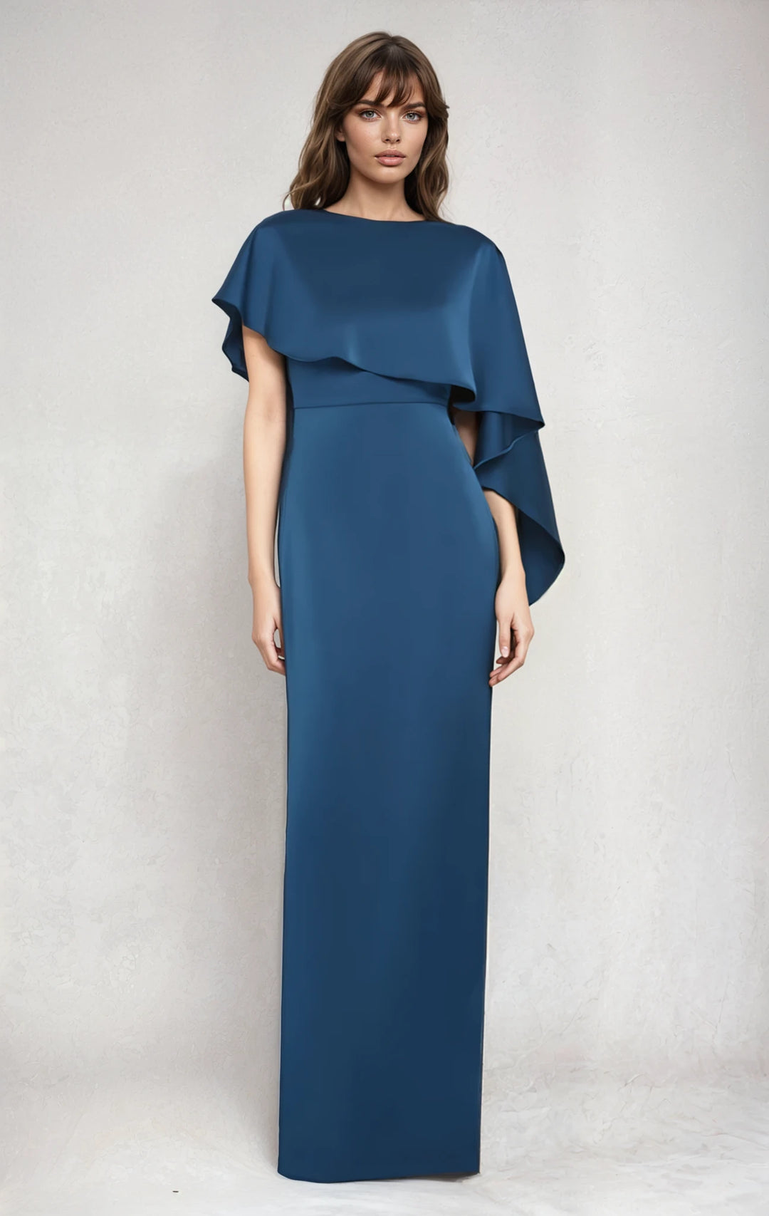 Karis Cape Column Gown