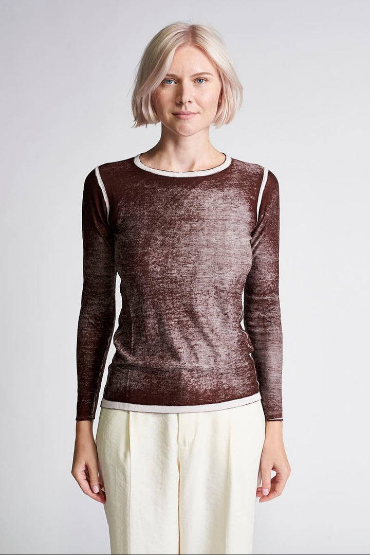 Fitted Crewneck Bamboo Sweater