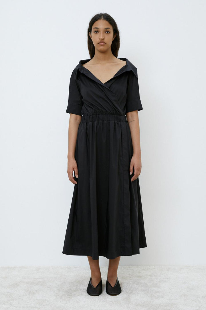 Cotton Portrait Collar Dress