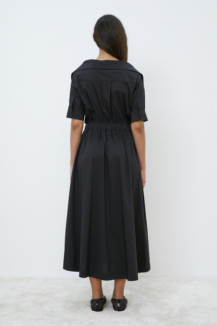 Cotton Portrait Collar Dress