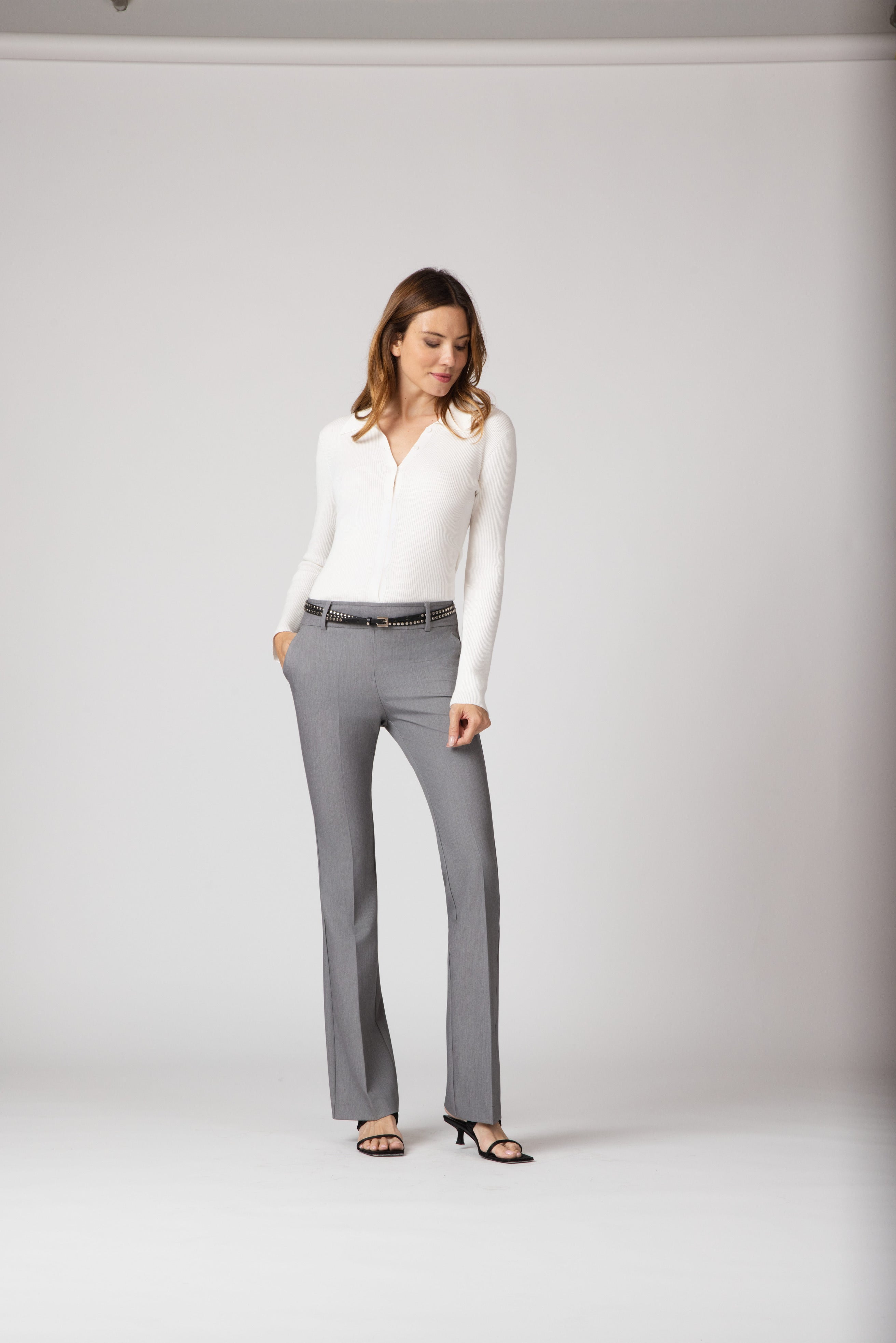 Mimosa Pant - Heather Grey – LIANA NYC