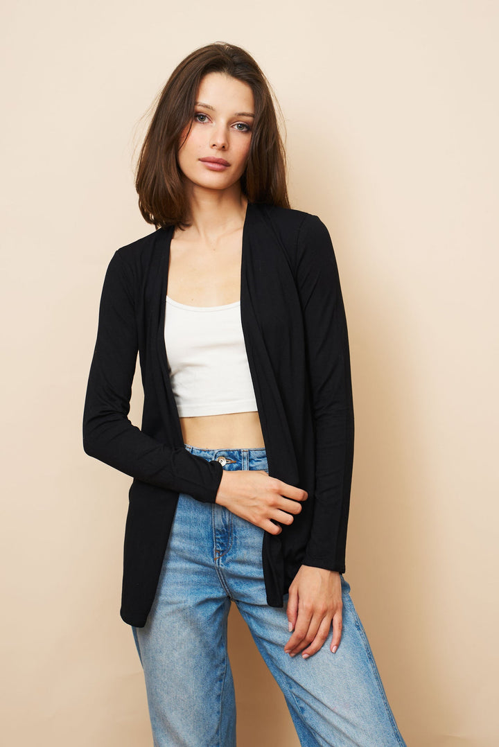 Merino Open Cardigan