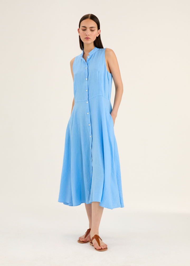 Garment-Dyed Sleeveless Dress