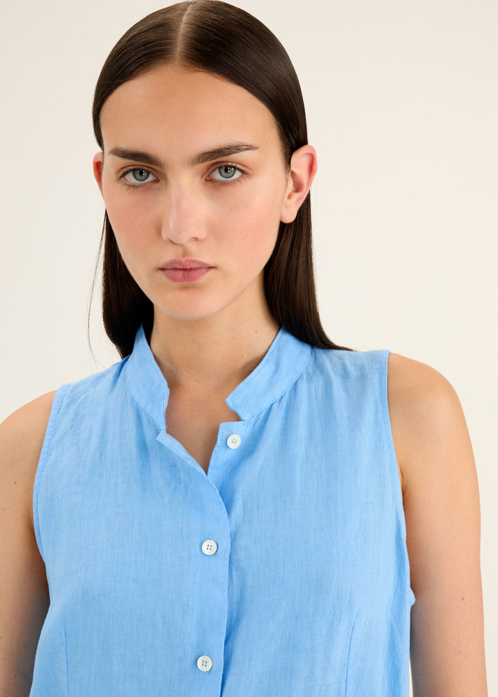Garment-Dyed Sleeveless Dress