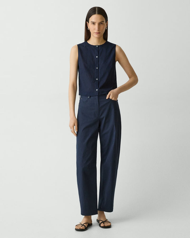 Barrel Pant in Cotton Twill